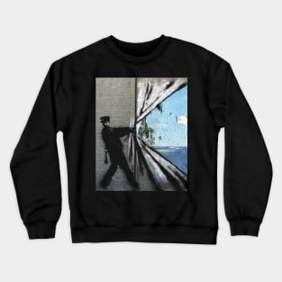 Banksy Curtain Island Crewneck Sweatshirt